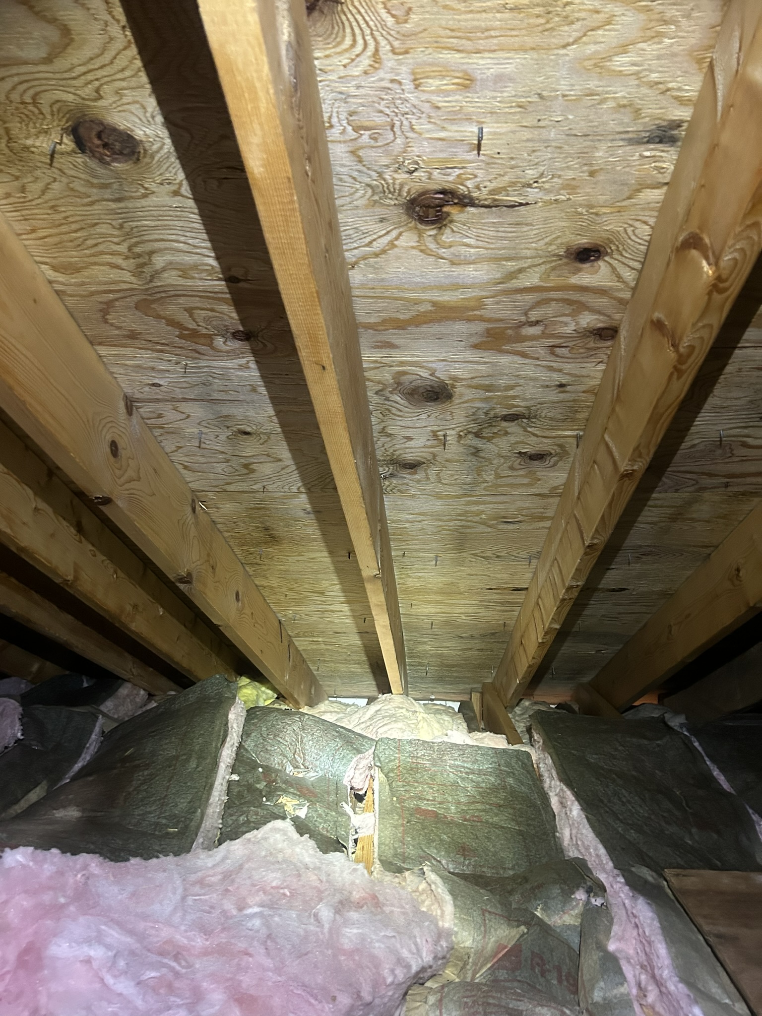 Chester attic after mold remediation