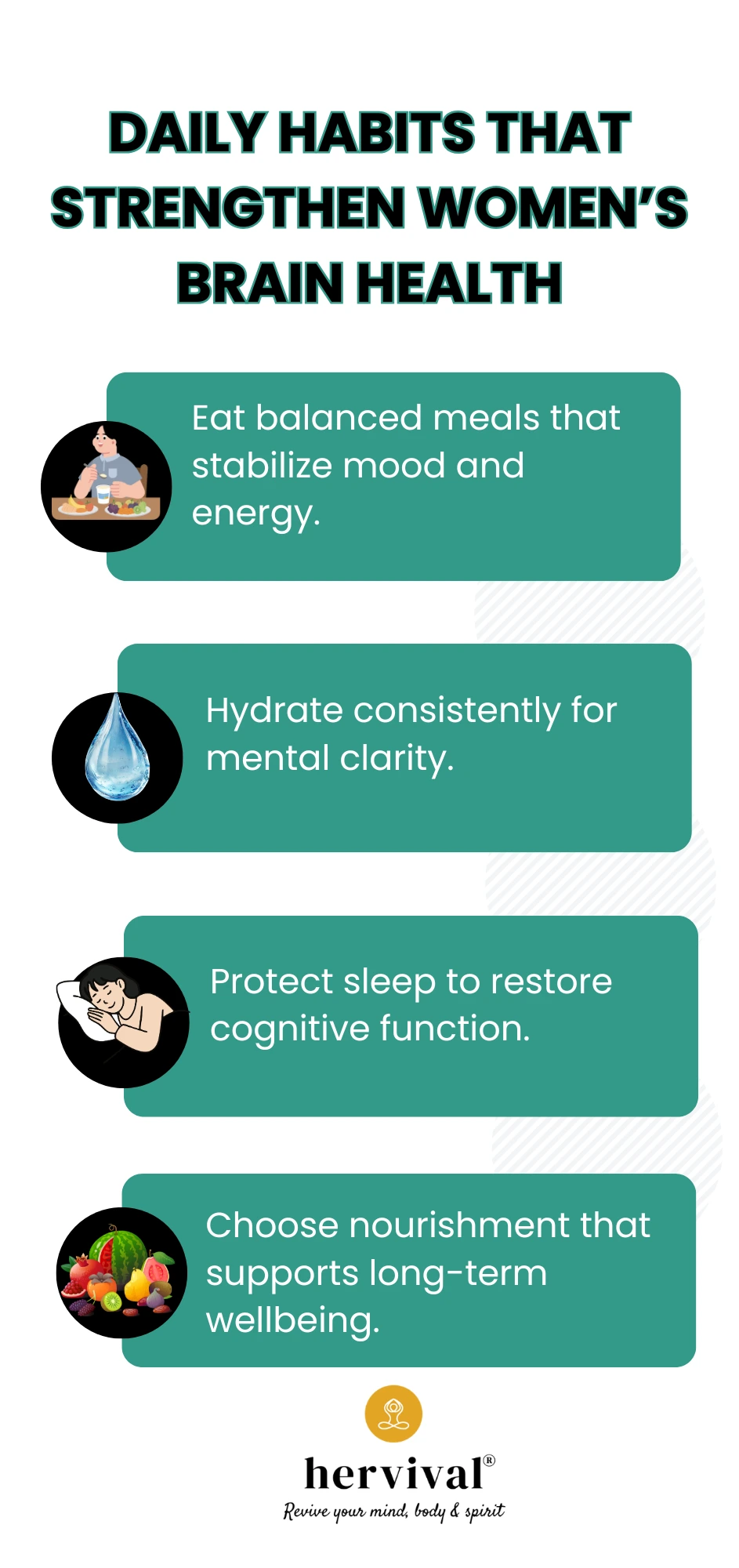 Discover daily habits for women that enhance nutrition and brain health, empowering resilient leadership through balanced meals, hydration, sleep, and nourishment.
