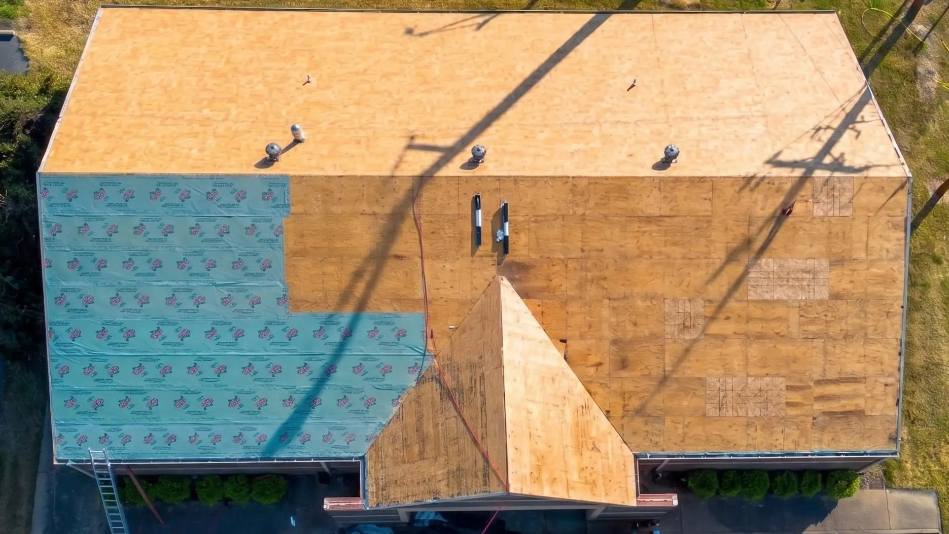 Before roofing work