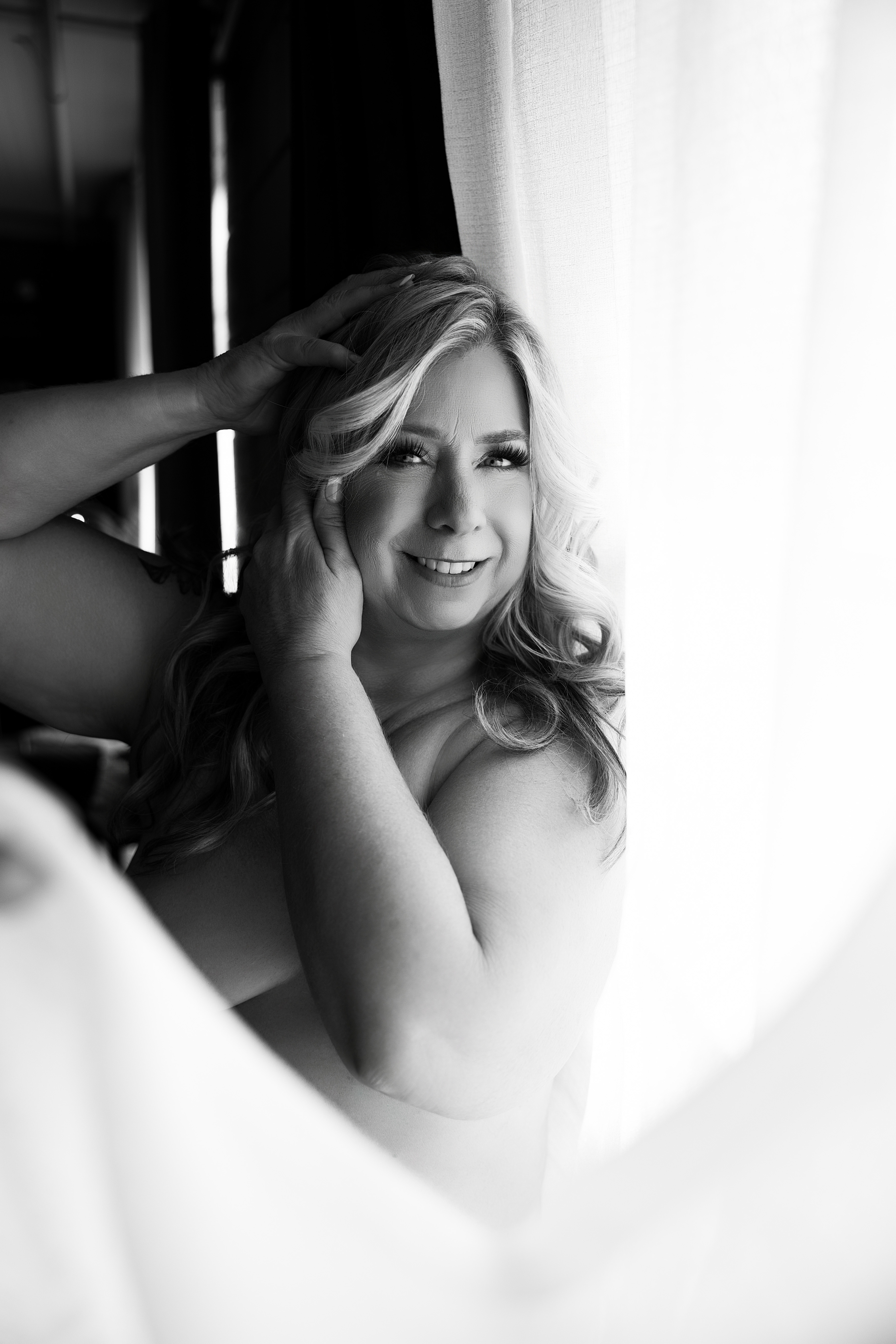 Spokane Valley boudoir client transformation