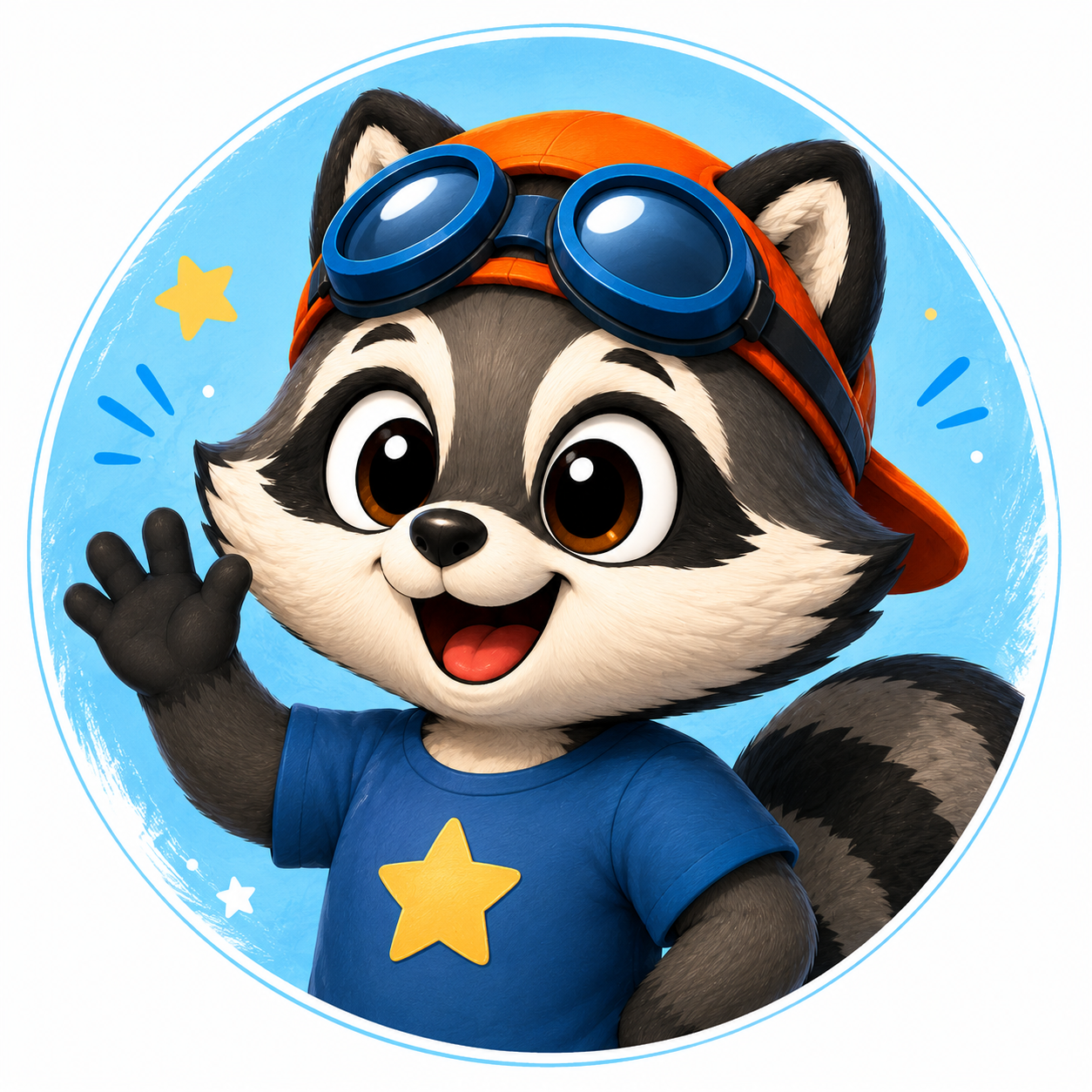 Riffy the Raccoon character