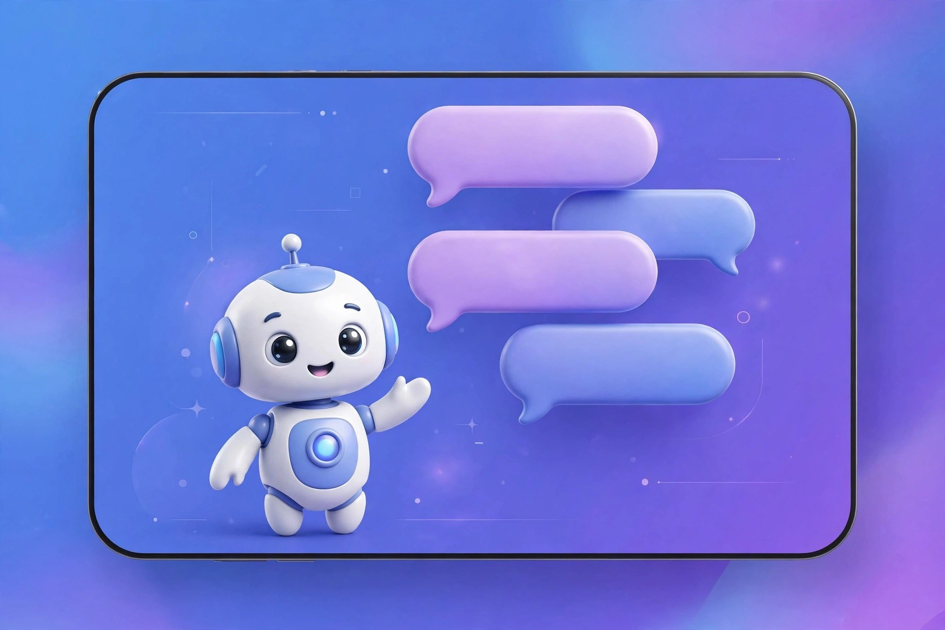 AI chatbot helping a customer