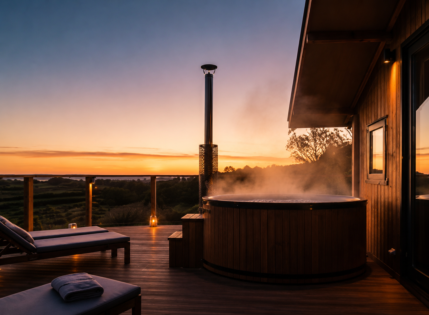 Wood-fired Hot Tub