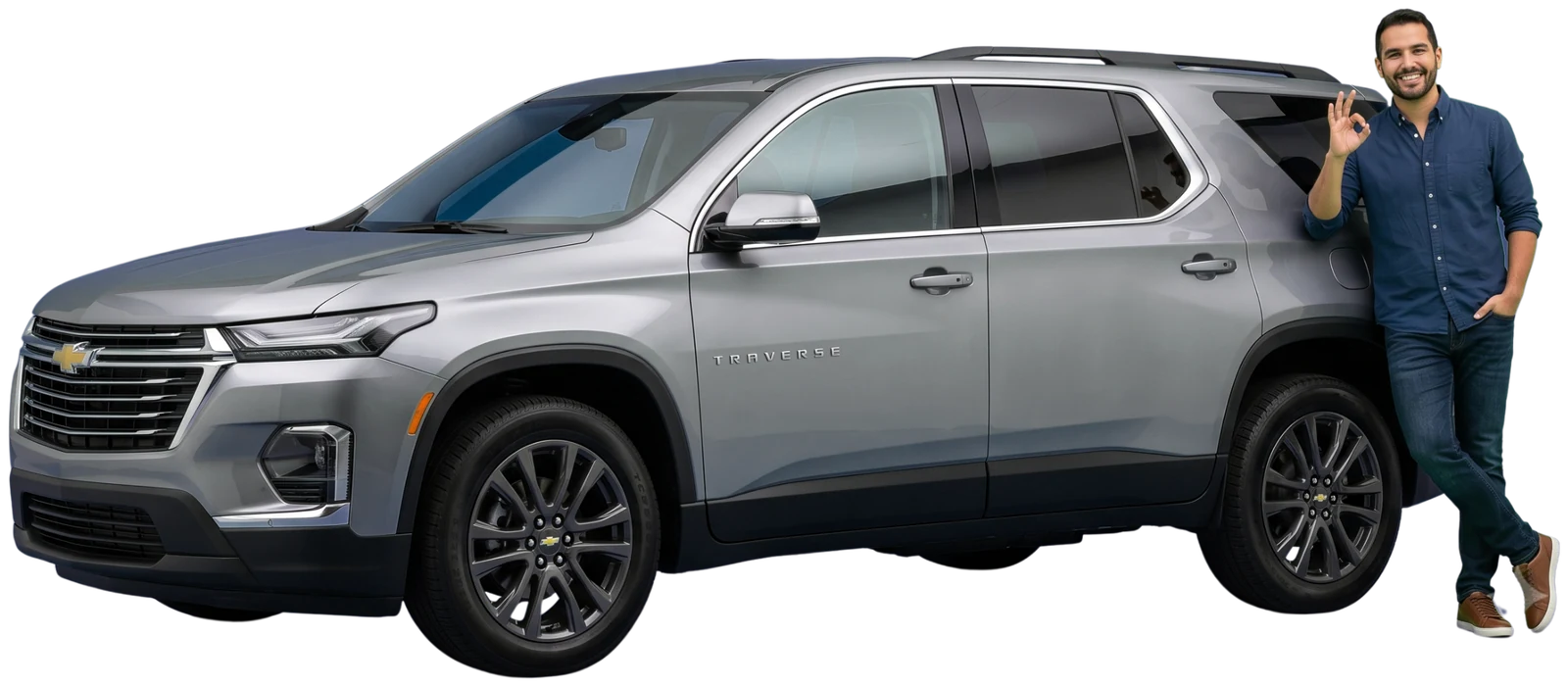 Asesor de Horizonte Insurance junto a una SUV asegurada