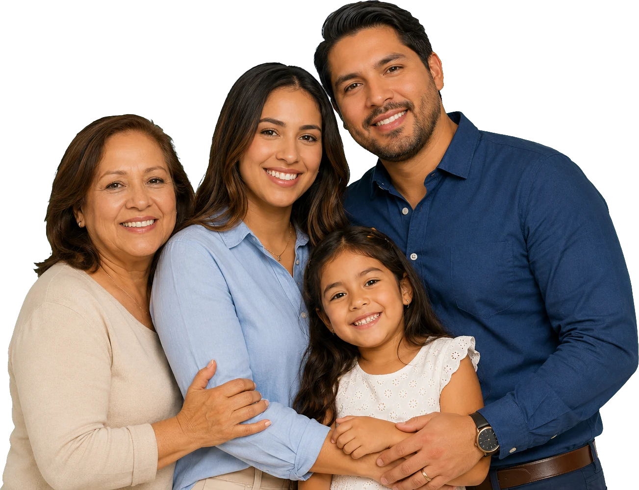 Familia latina protegida por Horizonte Insurance