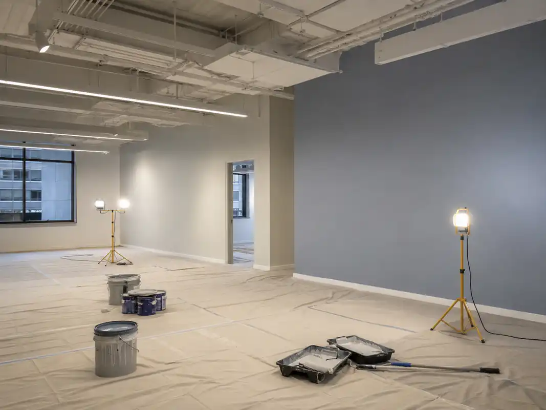Interior painting work in progress on a Denver-area property