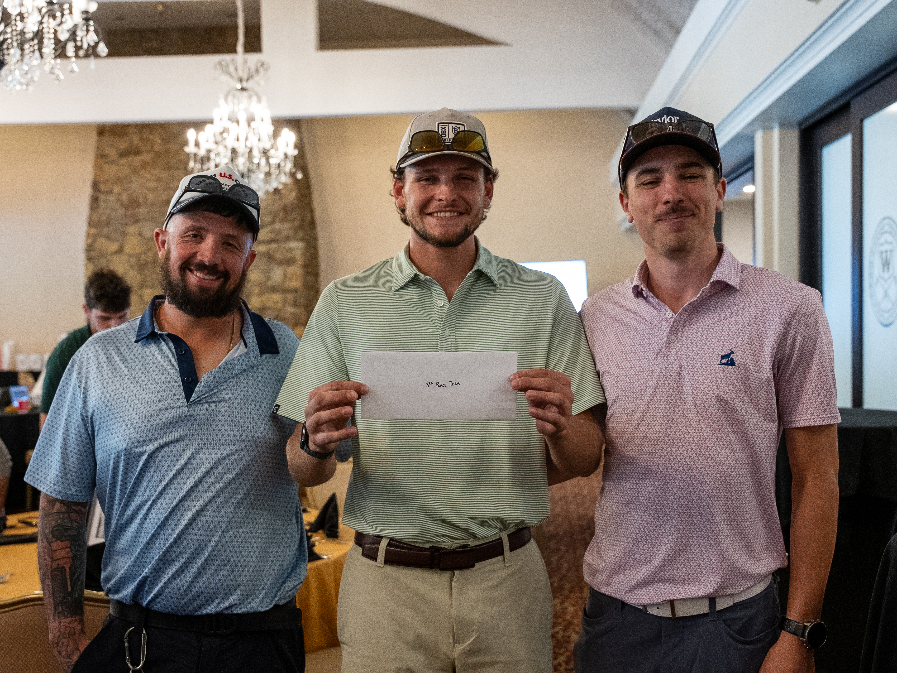 Third place foursome at the 2026 YINZgiving Golf Outing