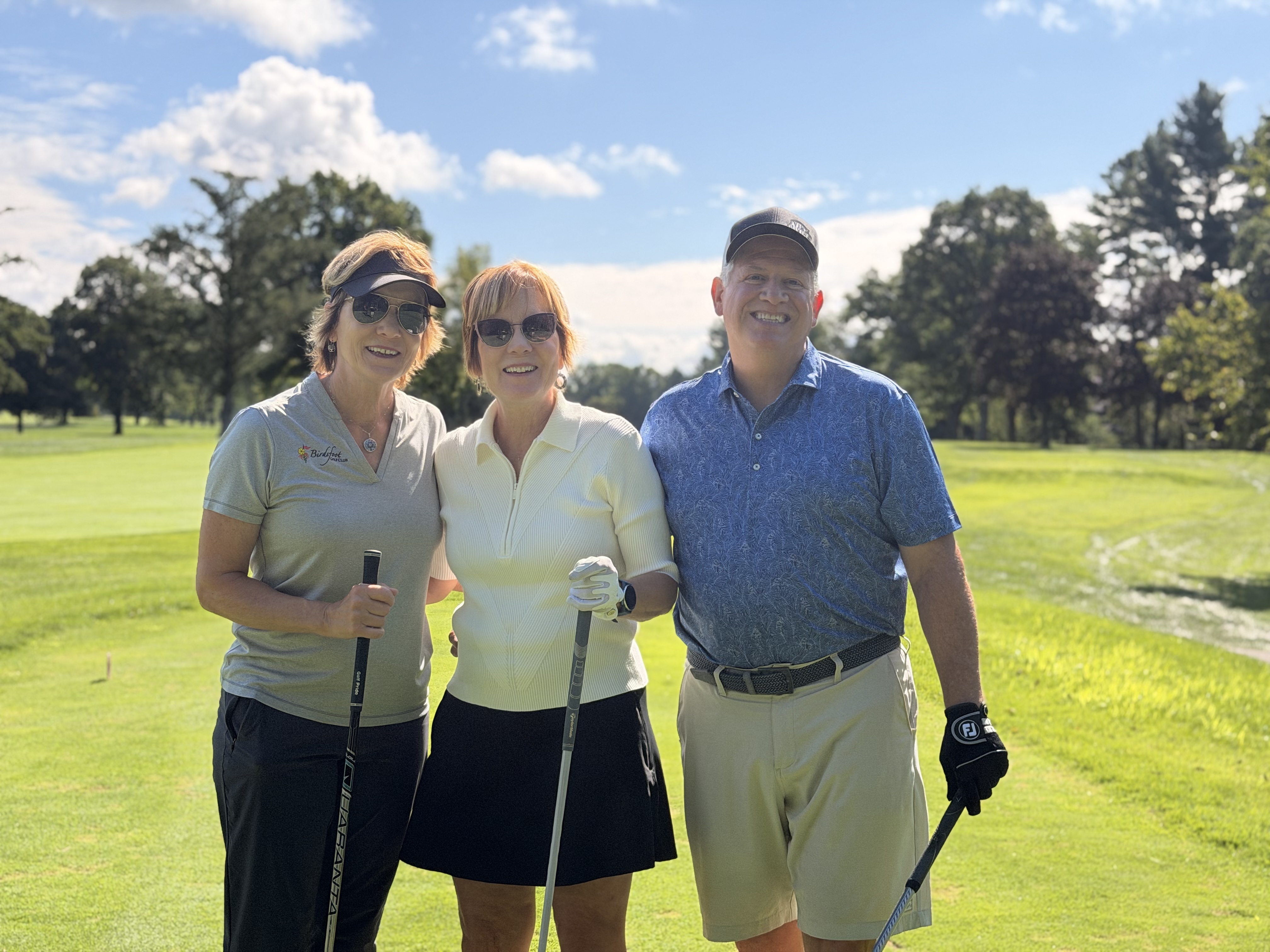 A foursome at Wildwood Country Club on YINZgiving Golf Outing day
