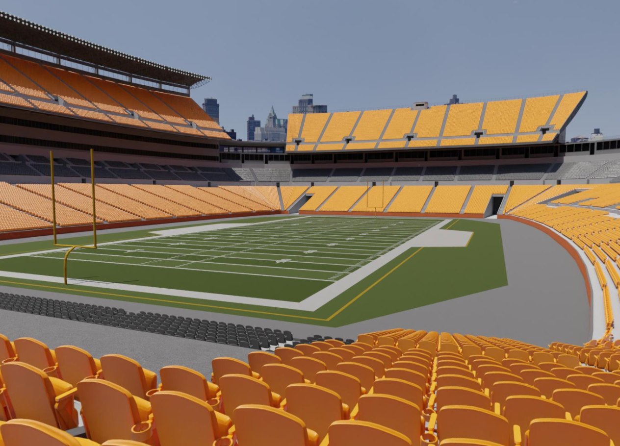 View of the field from Section 101 at Acrisure Stadium