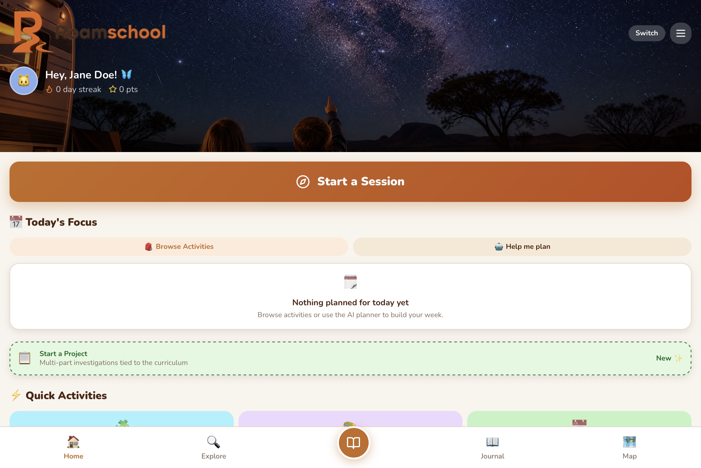 The child opens the app screenshot 1