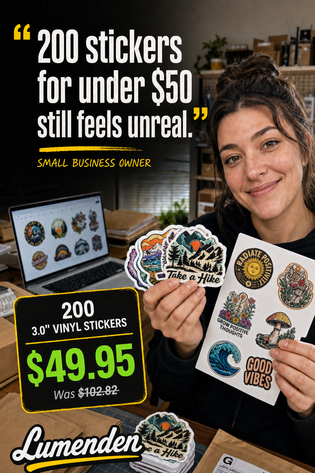 Ad creative made with Vault prompts