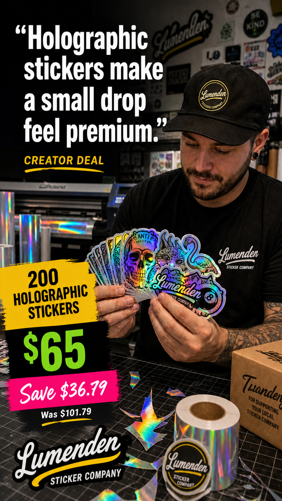 Ad creative made with Vault prompts