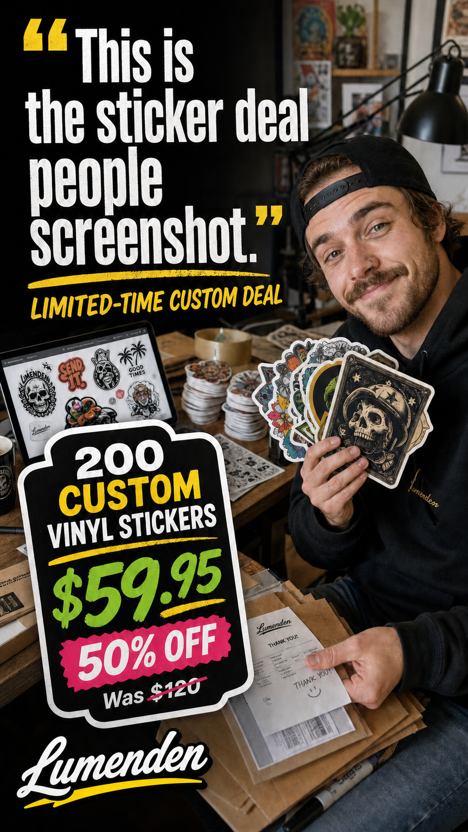 Ad creative made with Vault prompts