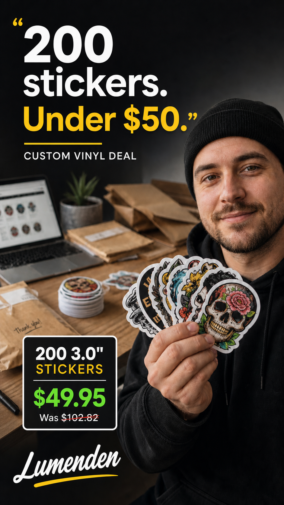 Ad creative made with Vault prompts
