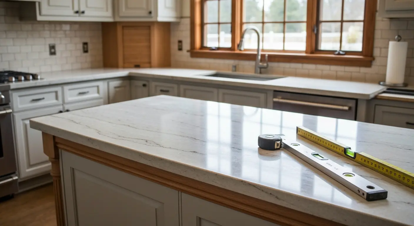 Custom countertop installation