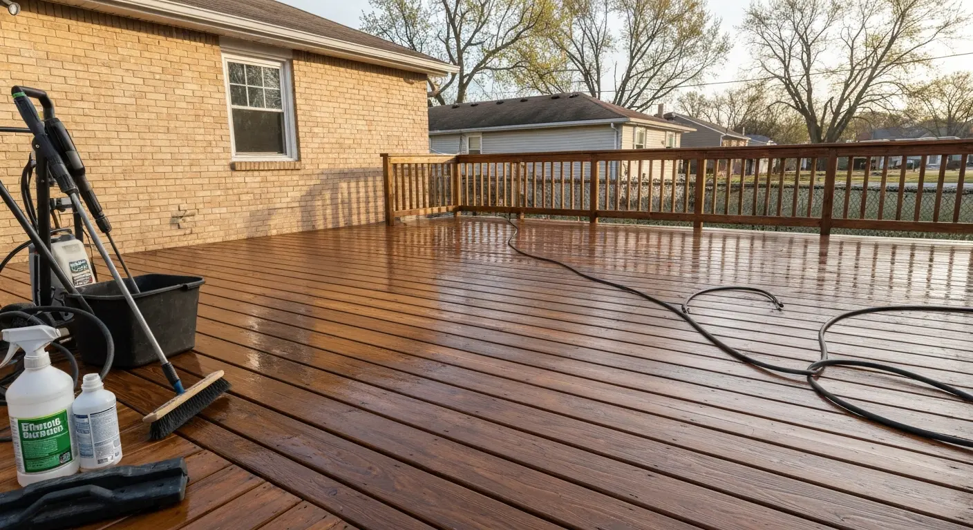 Deck cleaning and maintenance
