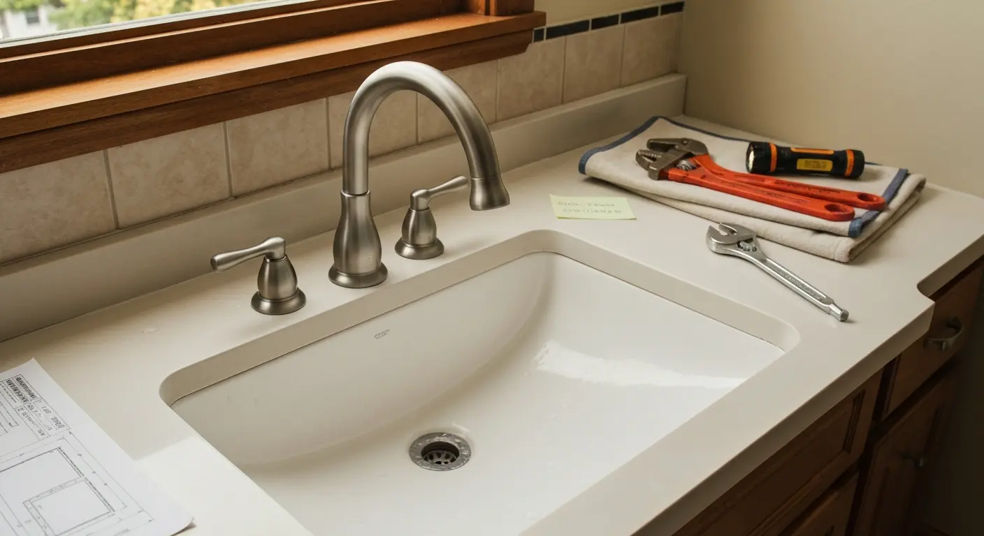 New faucet and fixture installation