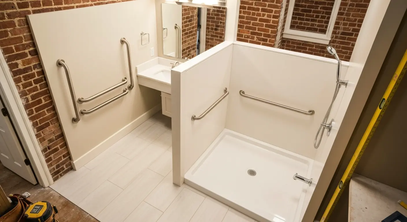 Handicap accessible bathroom