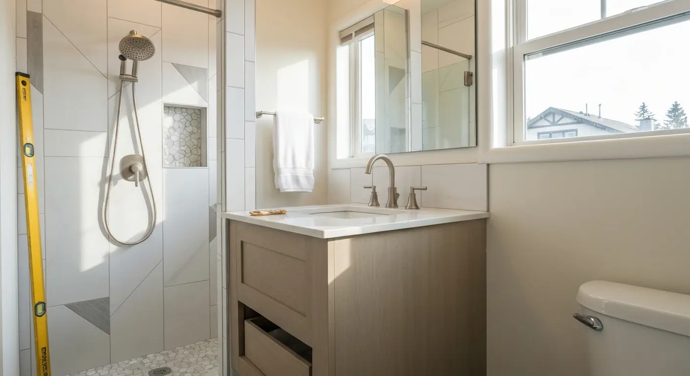 Custom bathroom renovation