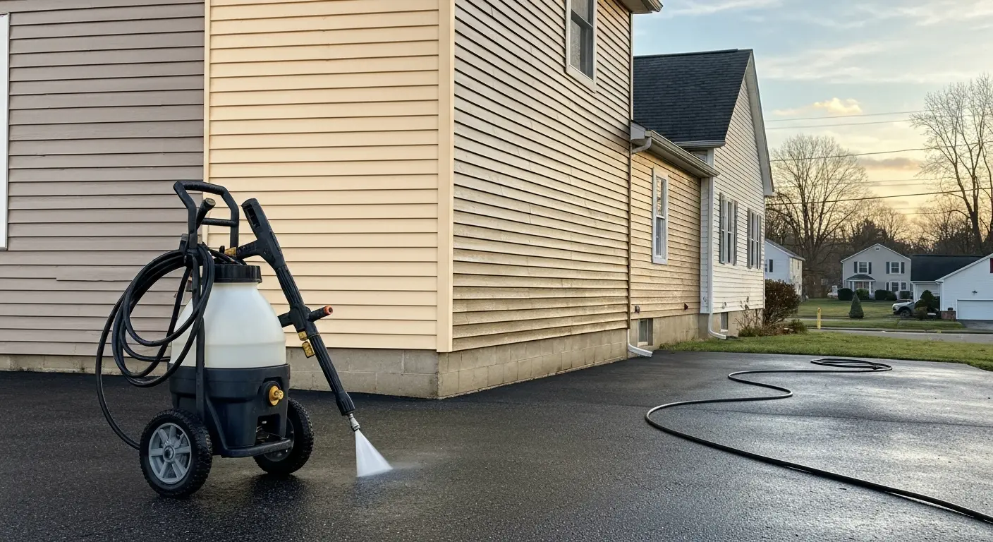 Siding pressure washing