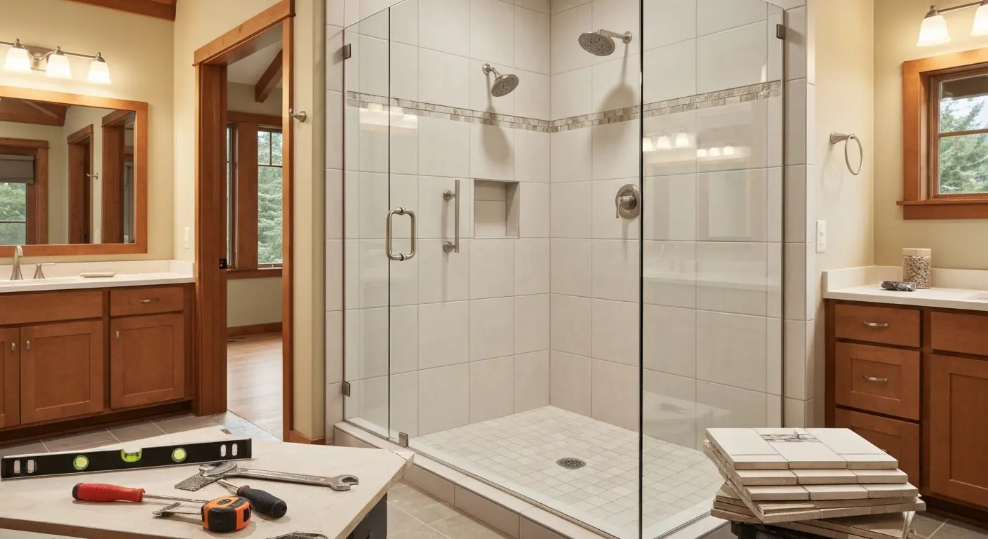 Walk-in shower project