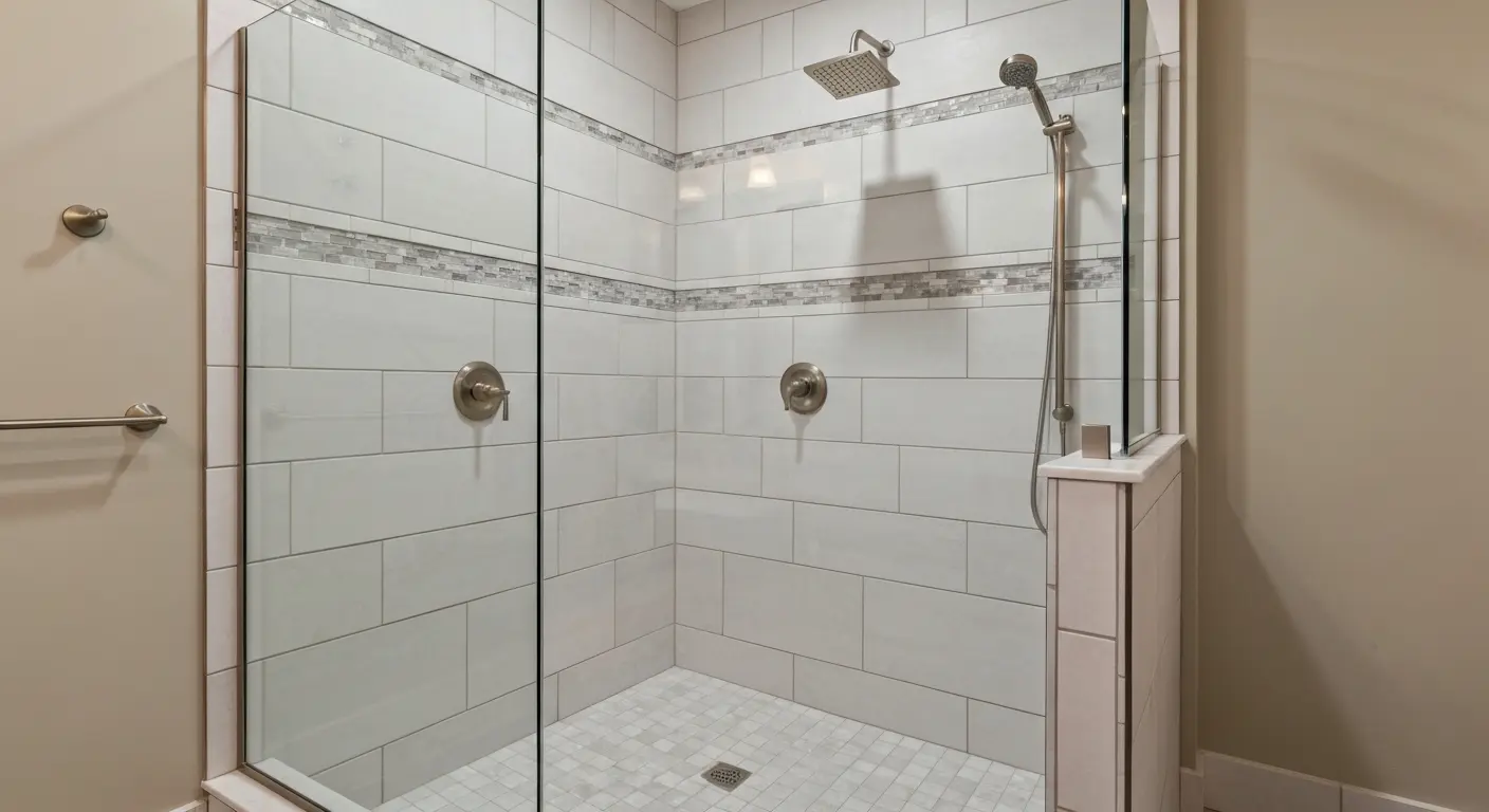 Walk-in shower installation