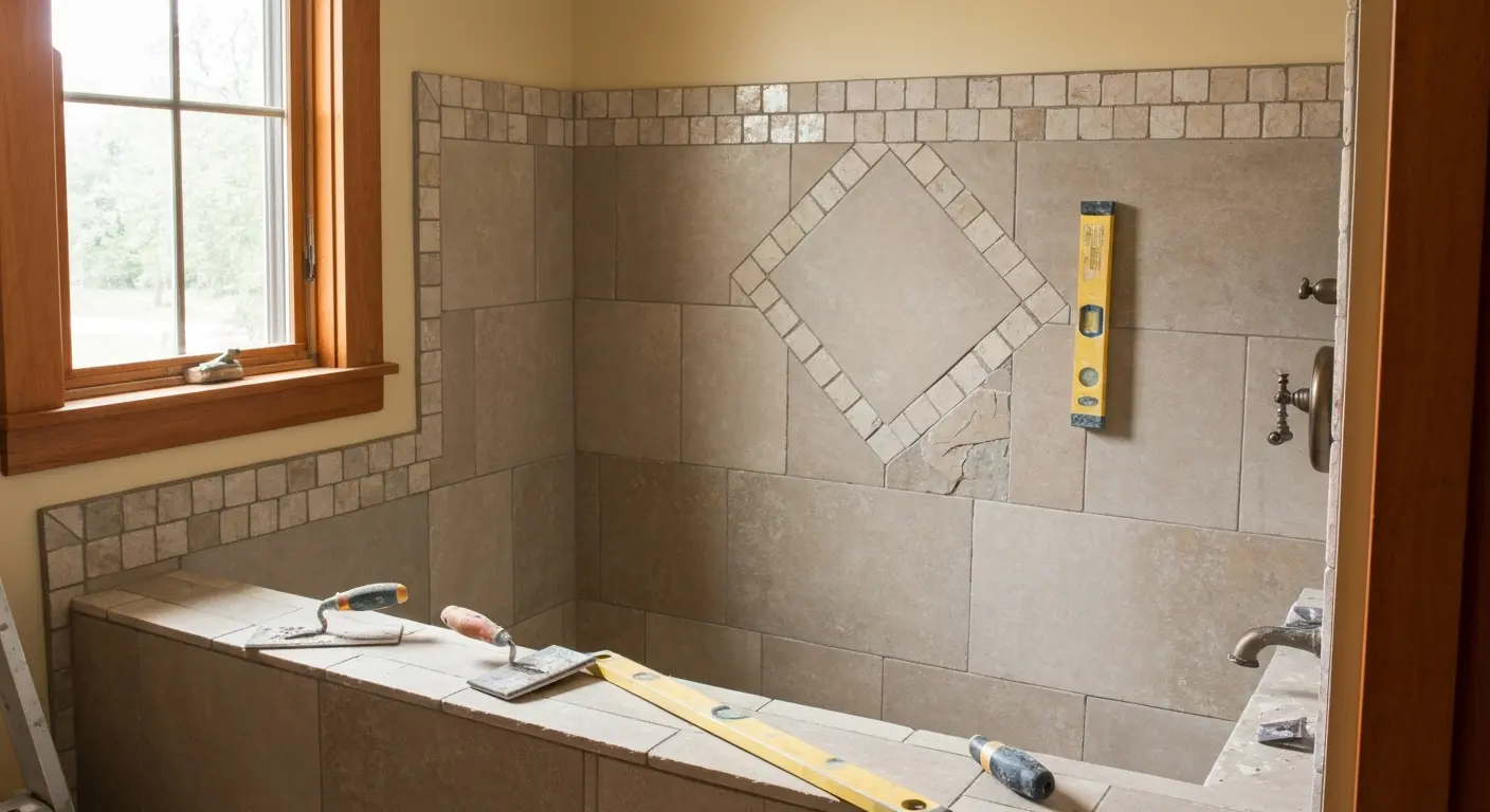 Tile shower
