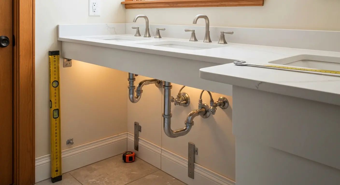 Accessible bathroom vanity