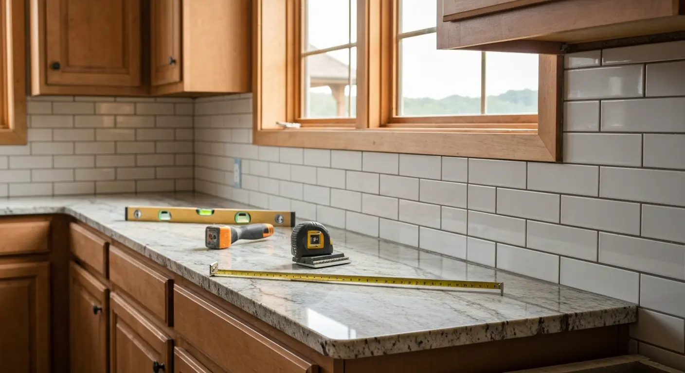 Kitchen countertop and backsplash installation Spring City TN
