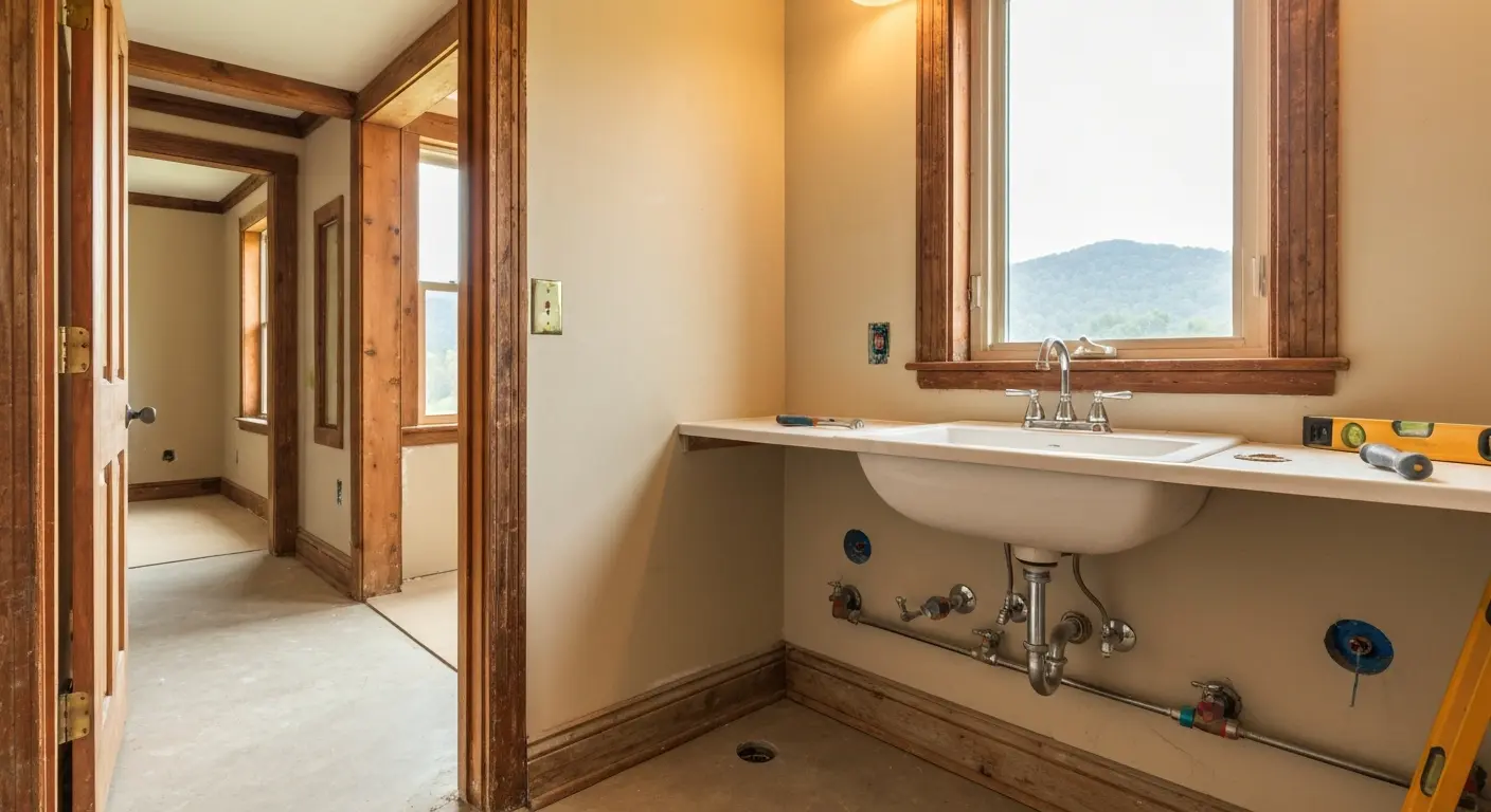 Custom bathroom renovation