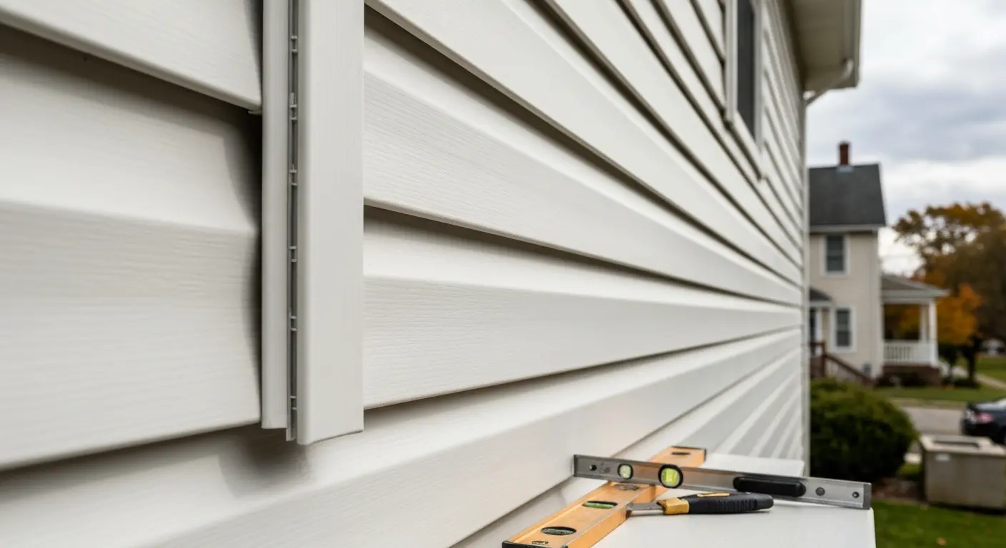 Vinyl siding installation