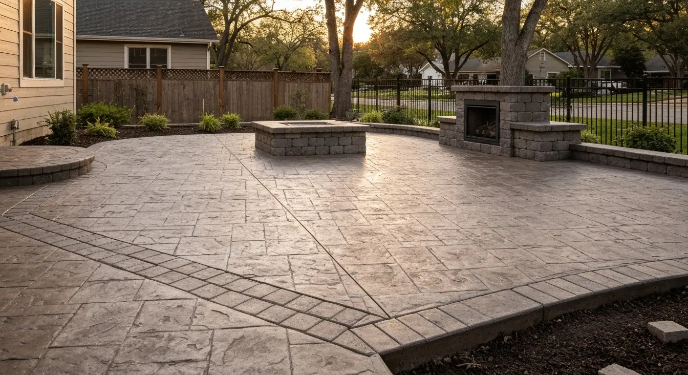 Patio installation