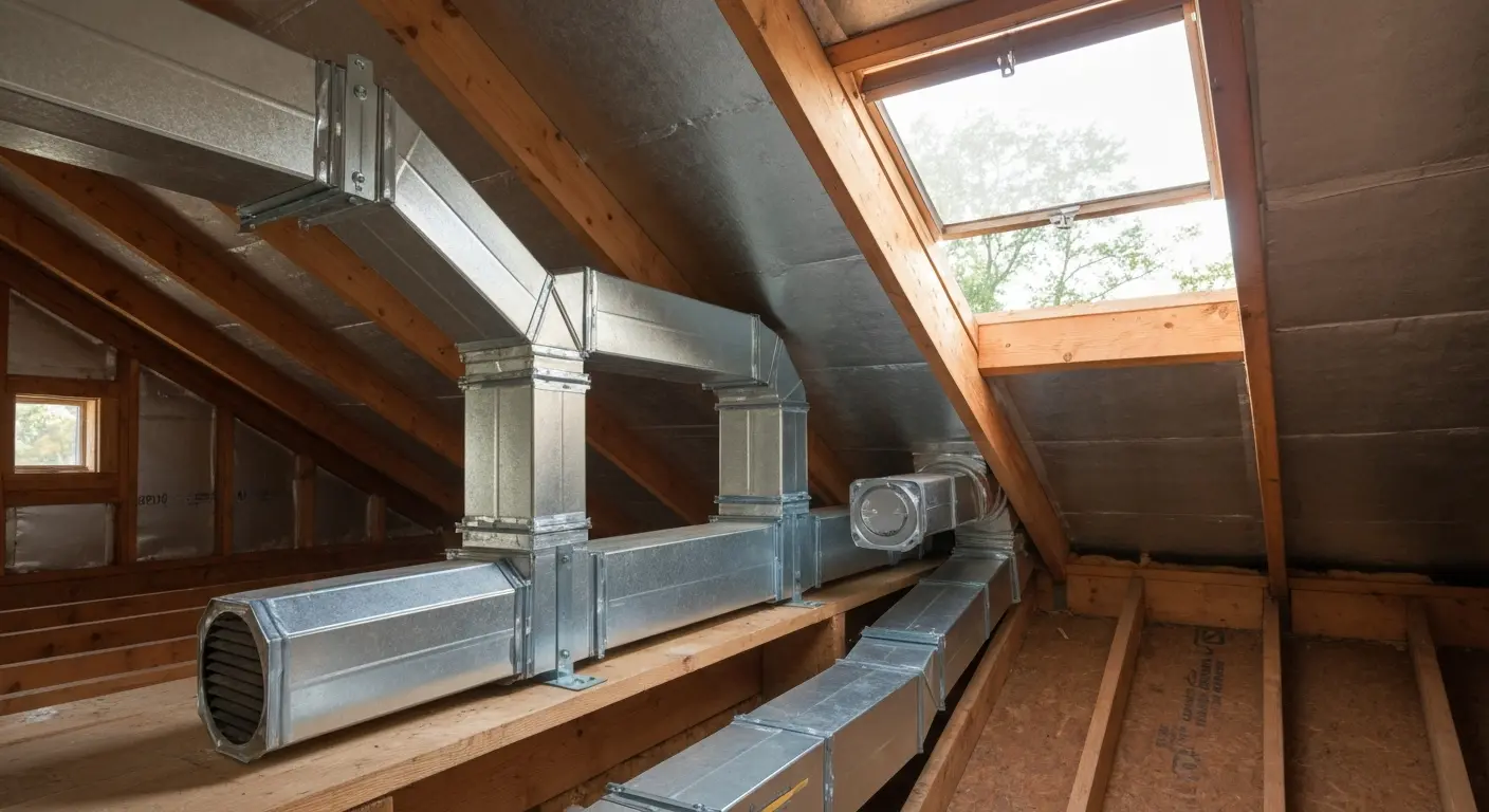 Bathroom ventilation and moisture control installation