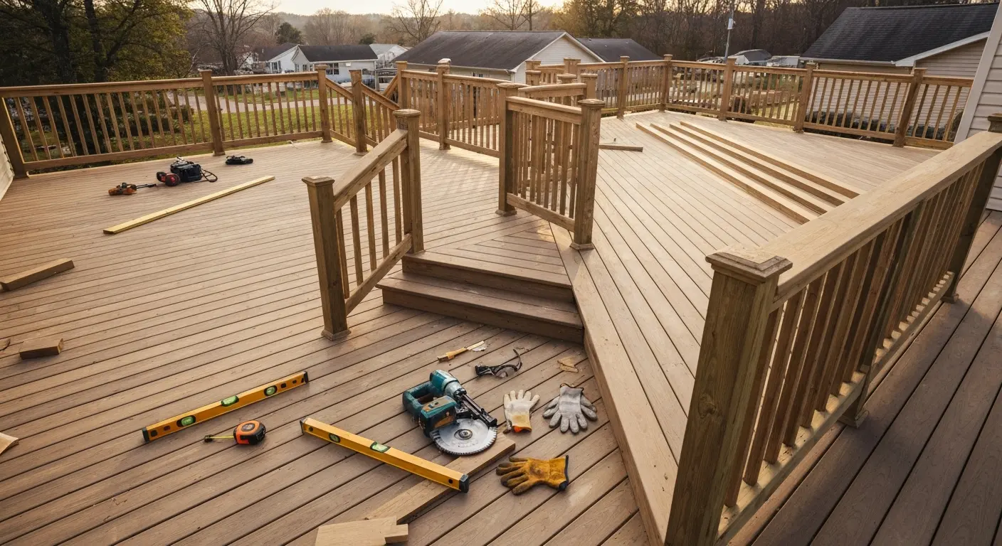 Deck construction project