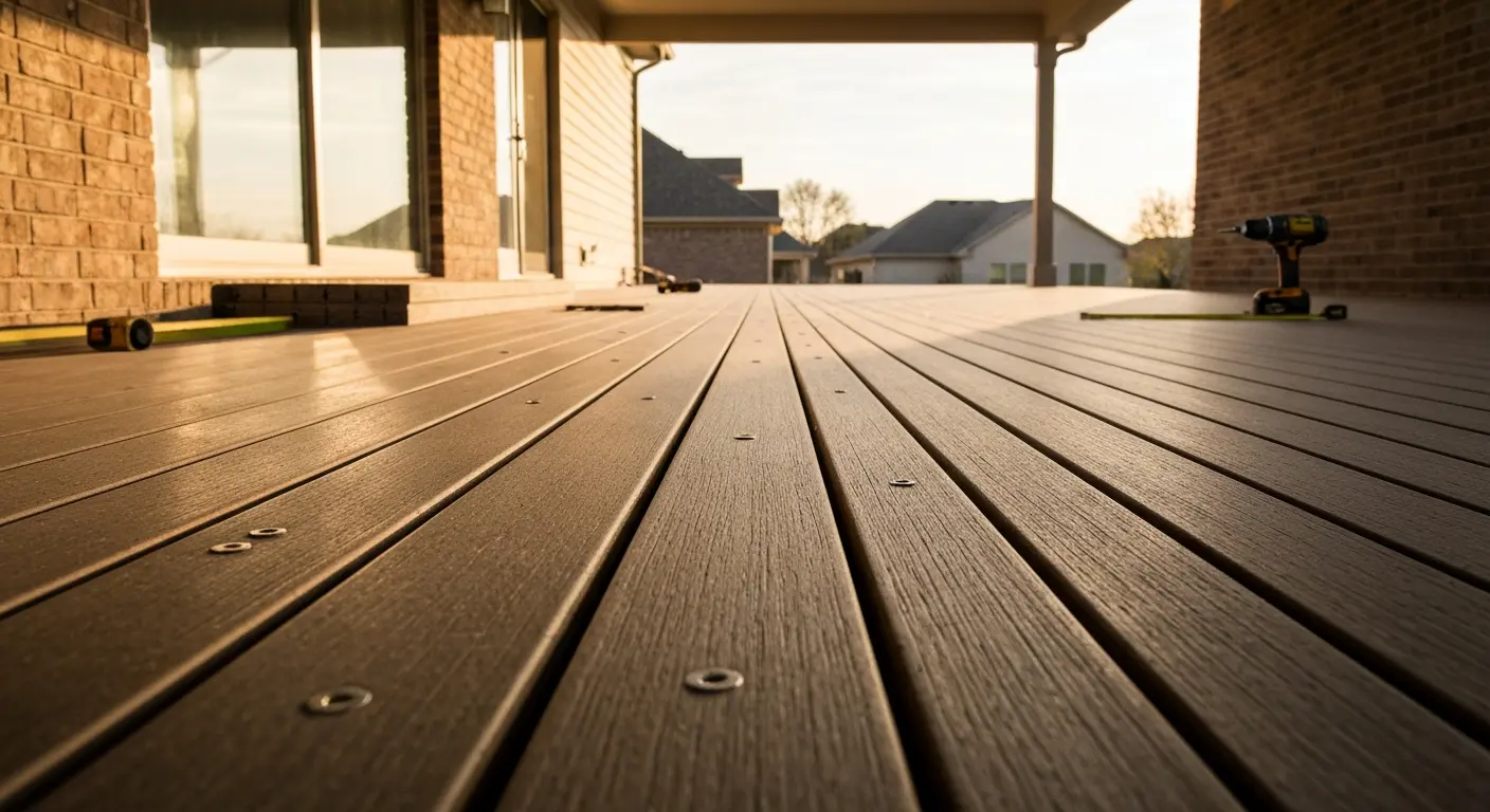Trex composite decking installation