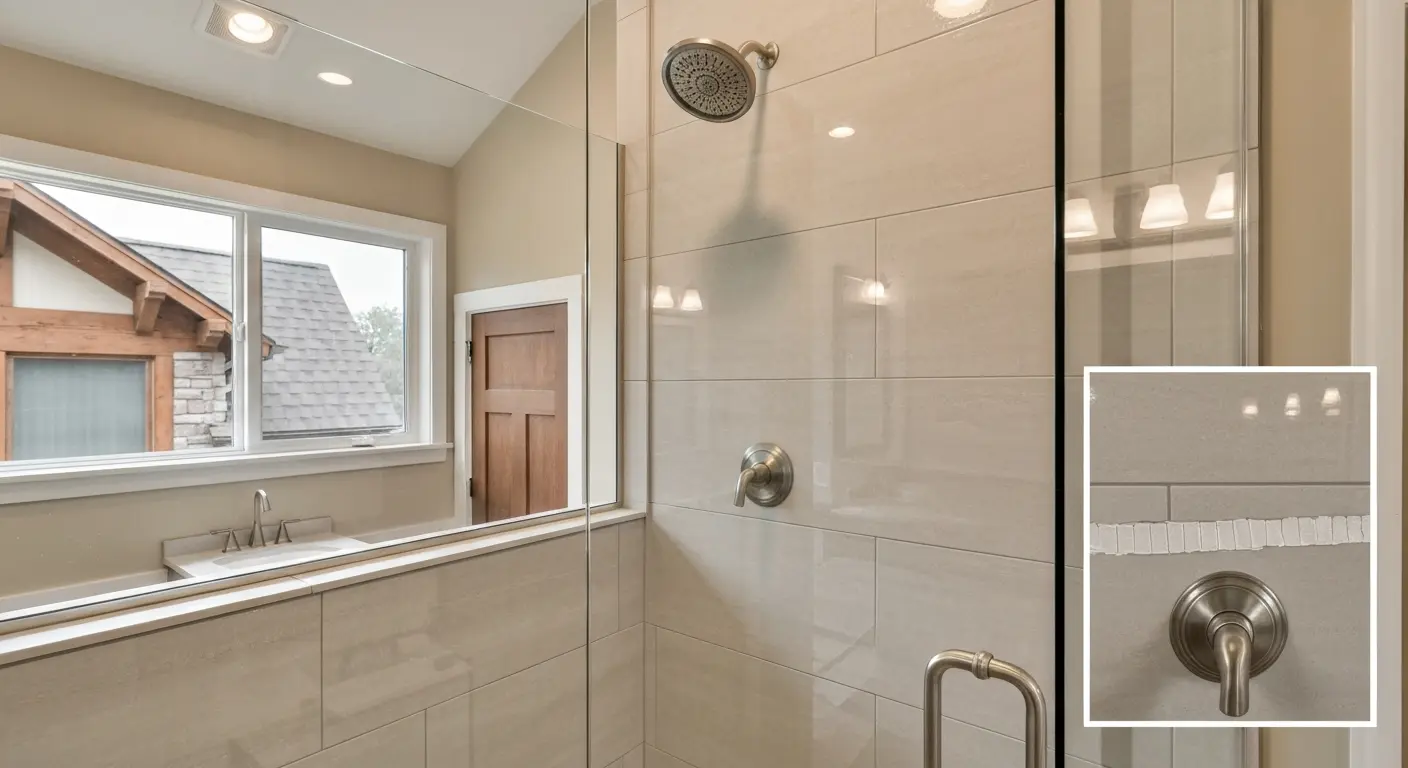 Walk-in shower installation