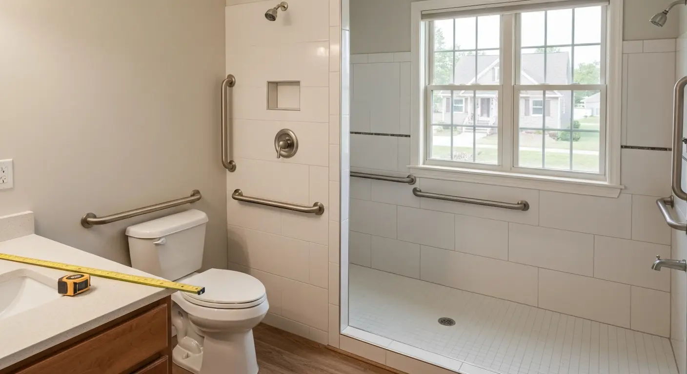 Handicap-accessible bathroom