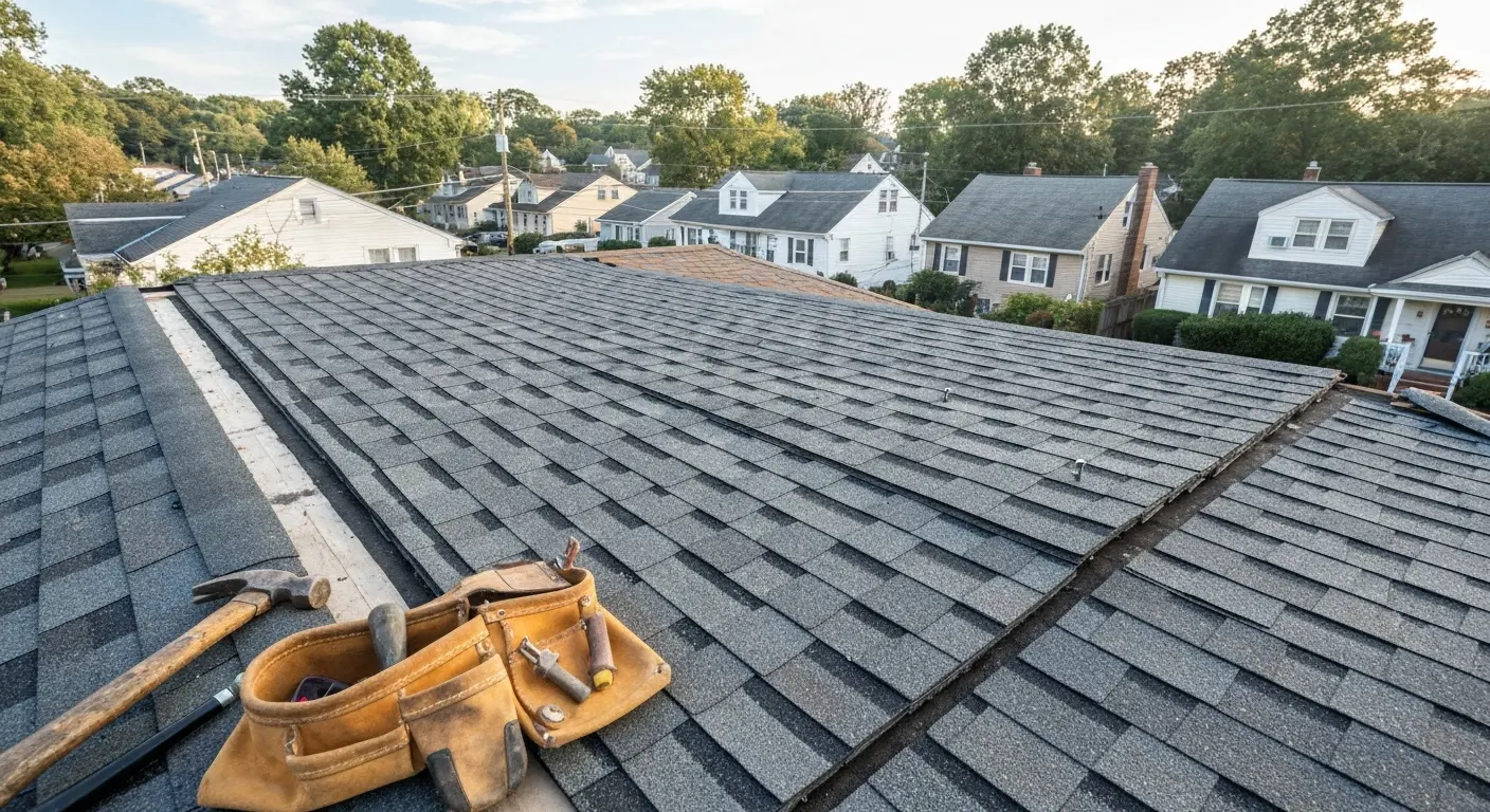 Storm damage roof repair