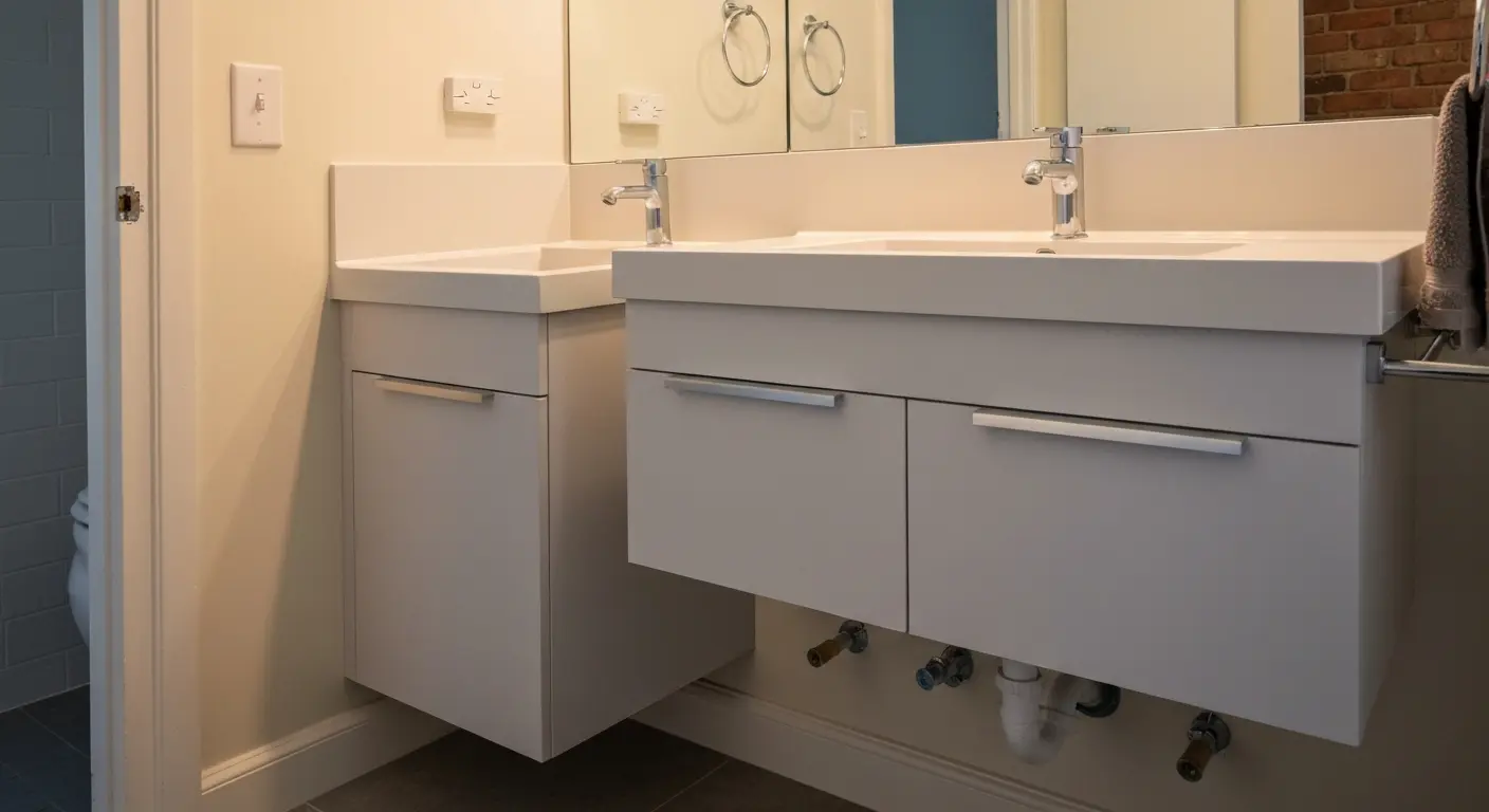 Vanity installation