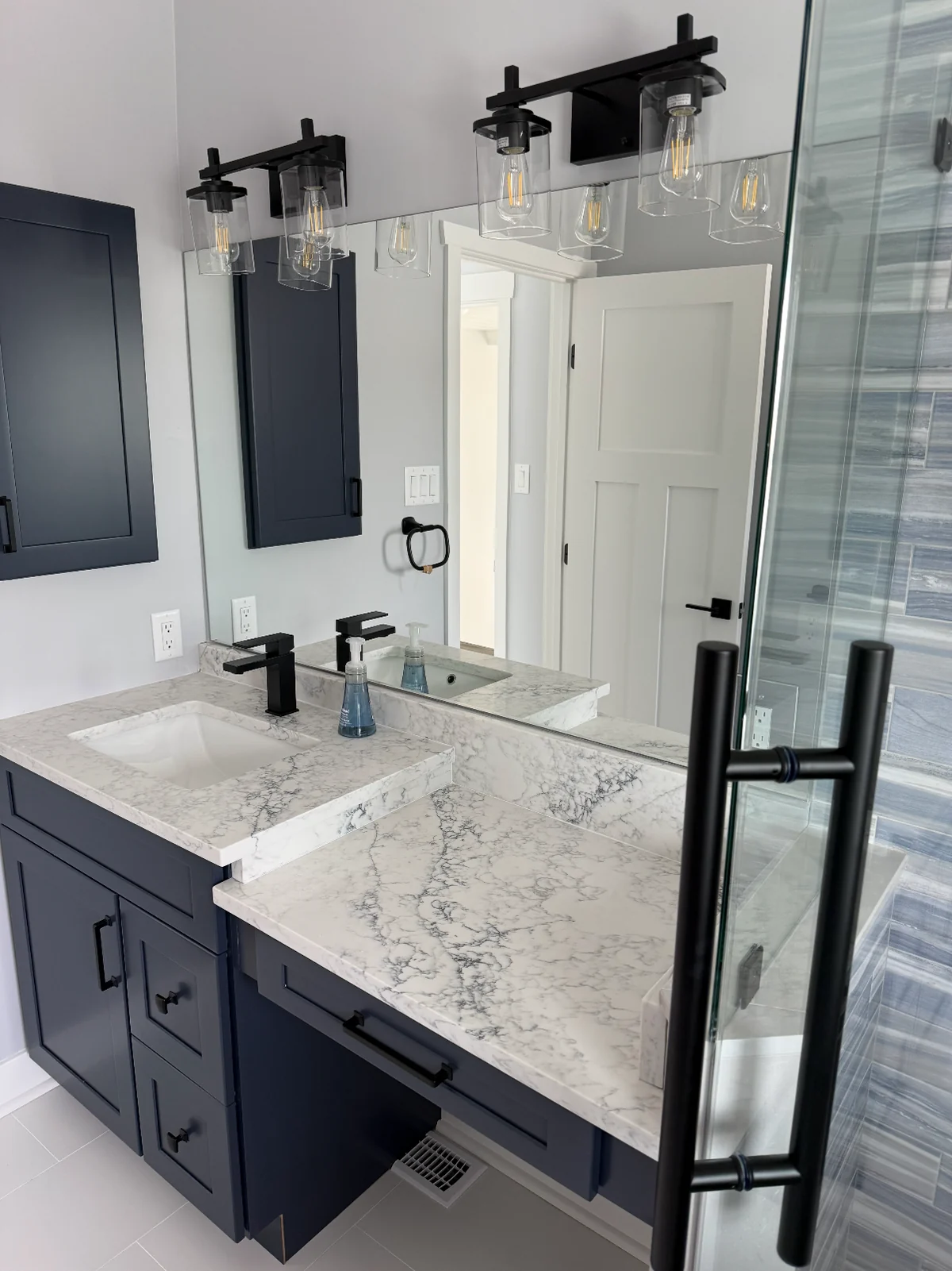 Bathroom remodeling work by Michael John Contractors