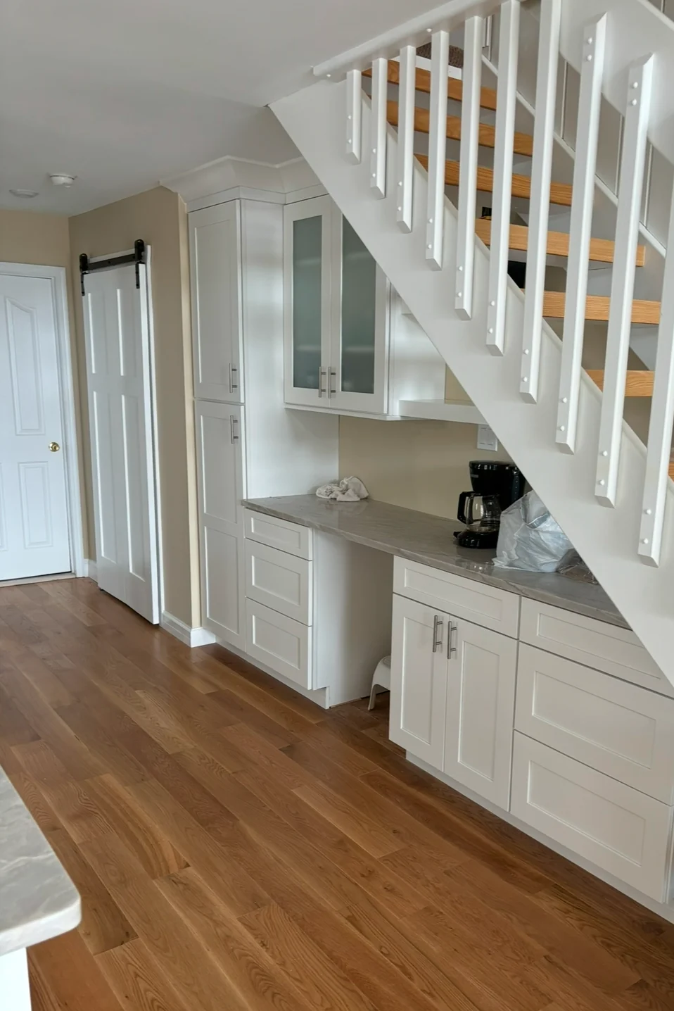 Residential interior home remodeling work by Michael John Contractors.