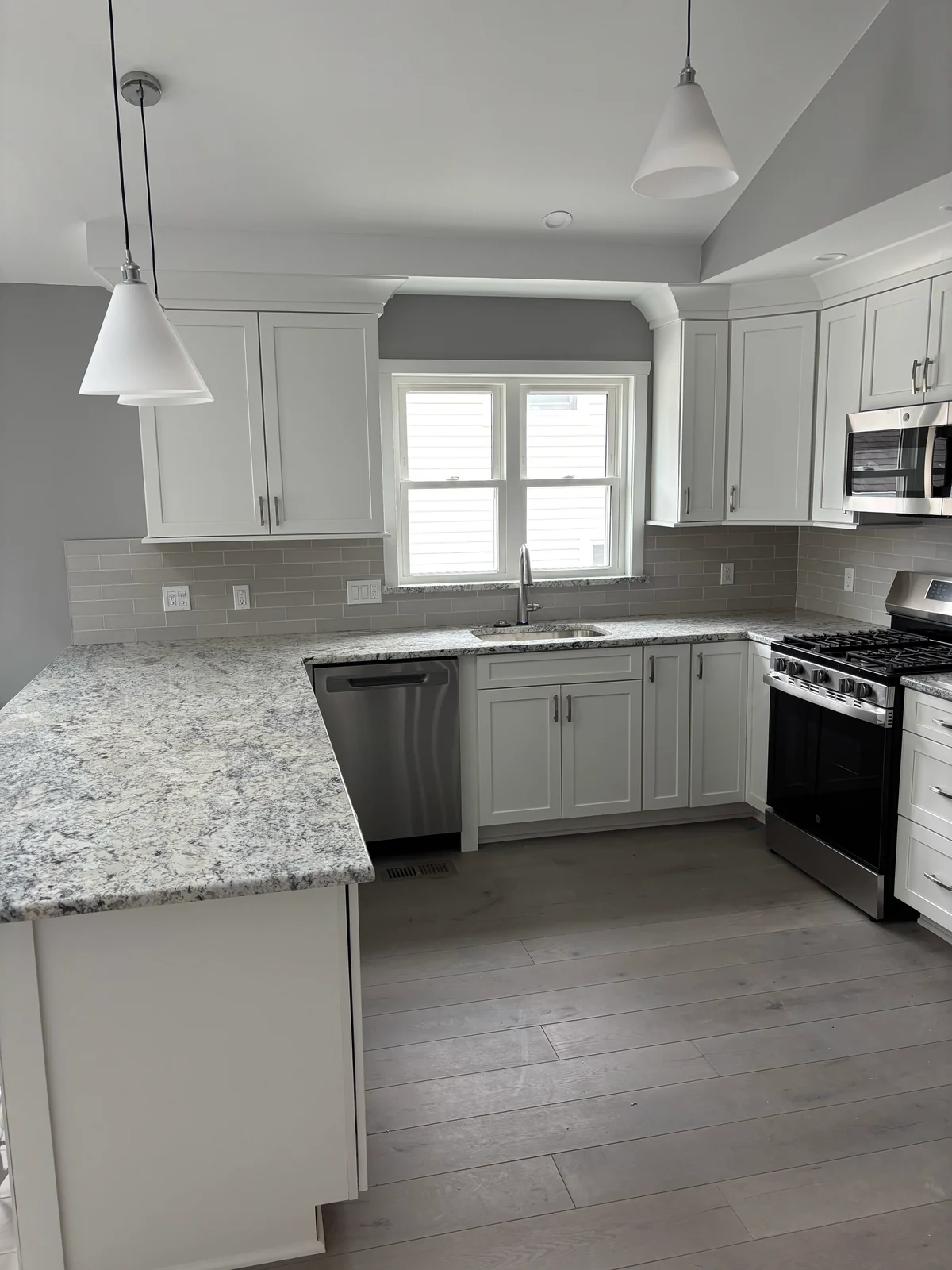 Residential kitchen remodeling work by Michael John Contractors.