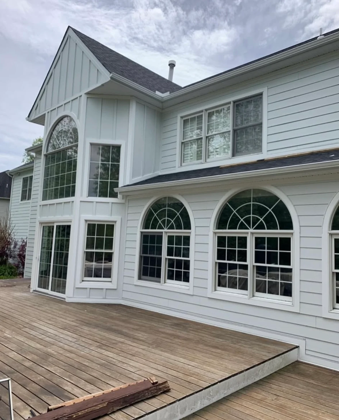 Residential exterior construction work by Michael John Contractors