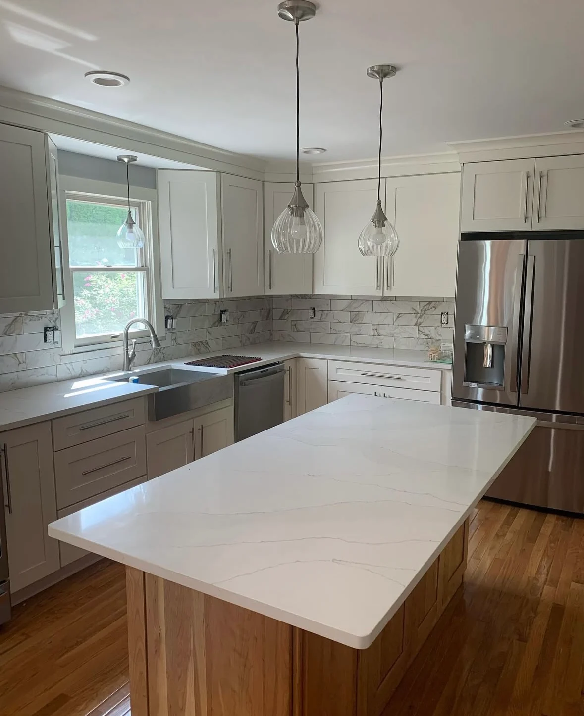 Completed kitchen remodeling work in Trevose, Pennsylvania