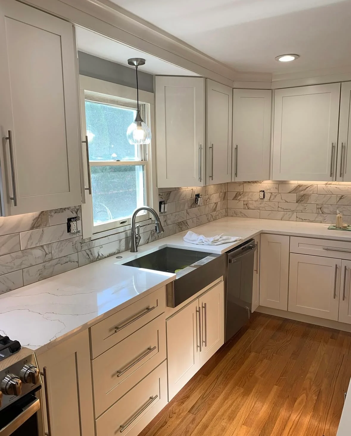 Residential kitchen remodeling work by Michael John Contractors