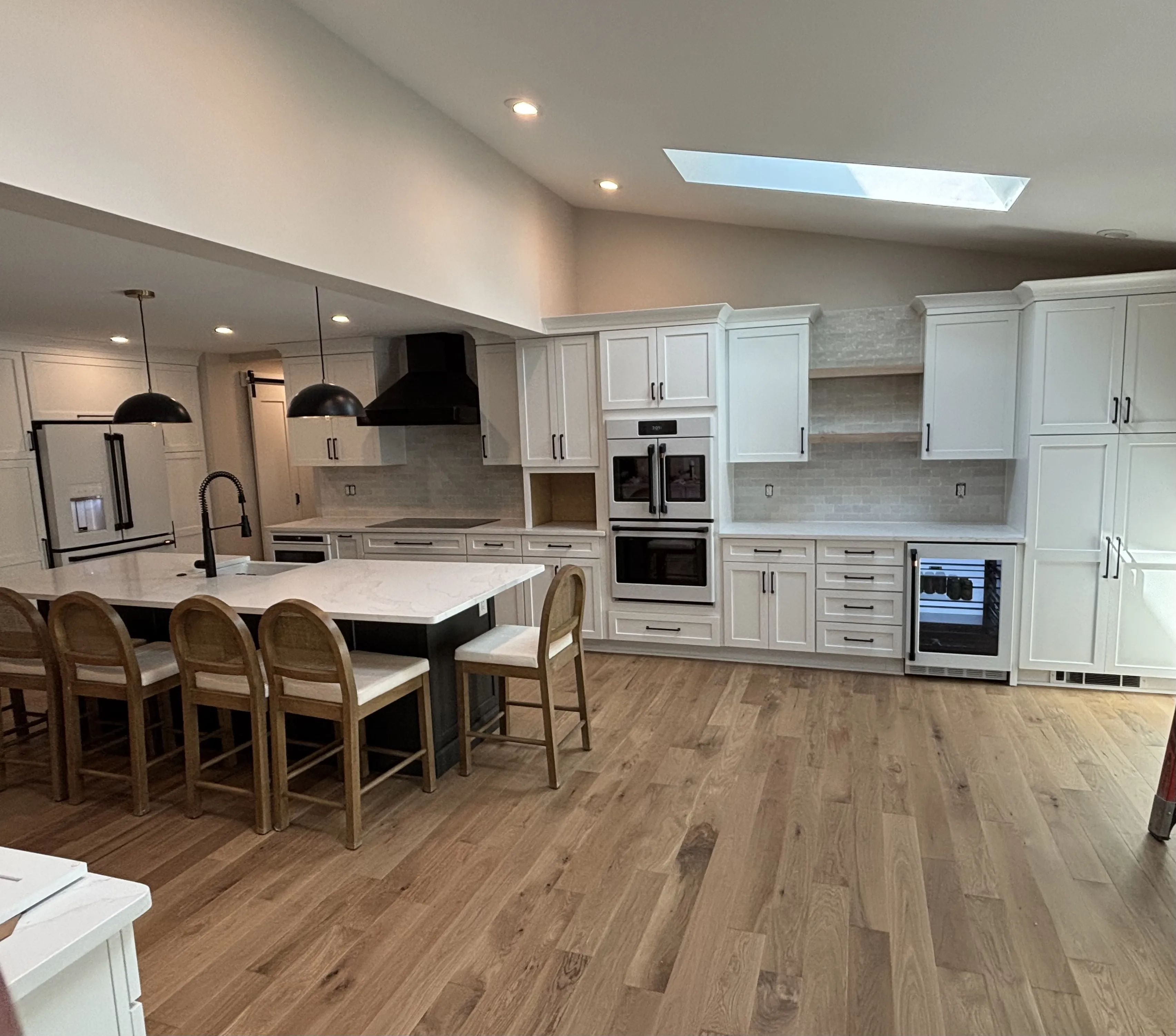 Finished Huntingdon Valley kitchen remodeling work by Michael John Contractors