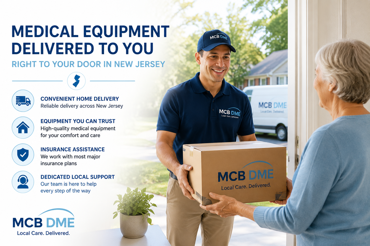 Lymphedema pump being delivered to a patient's home in New Jersey Lymphedema pump being delivered to a patient's home in New Jersey
