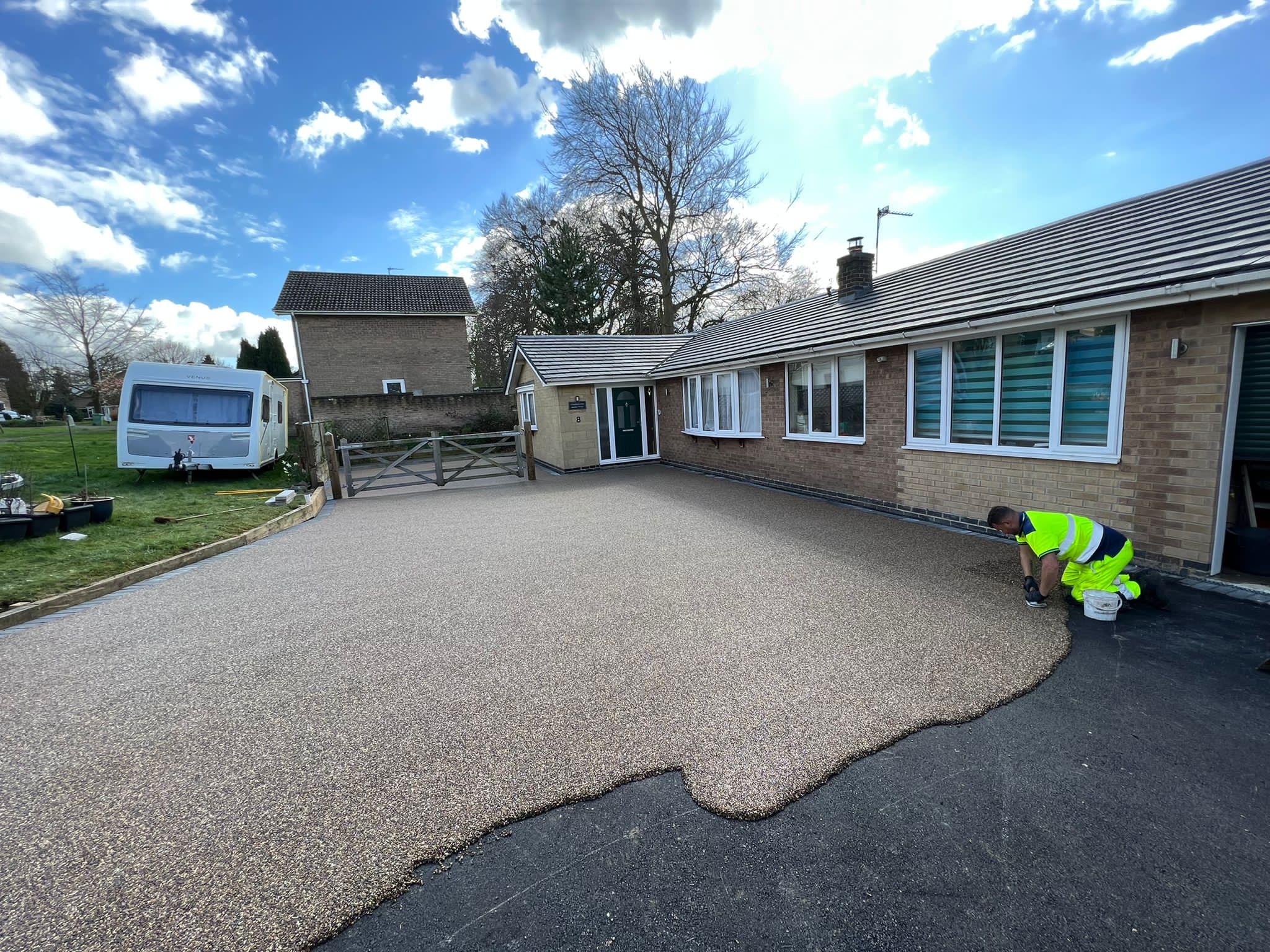 Pavesett resin driveway project