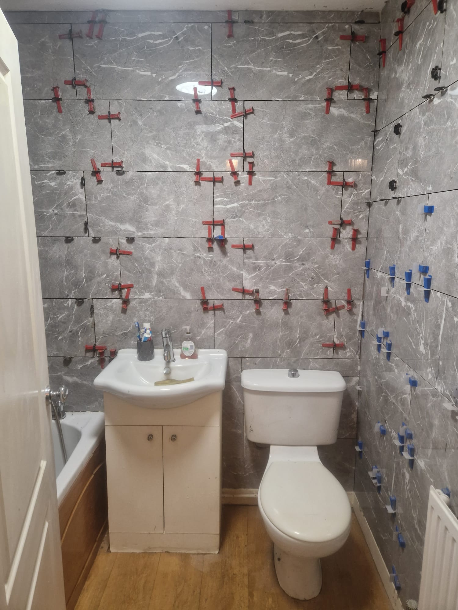 Bathroom tiling