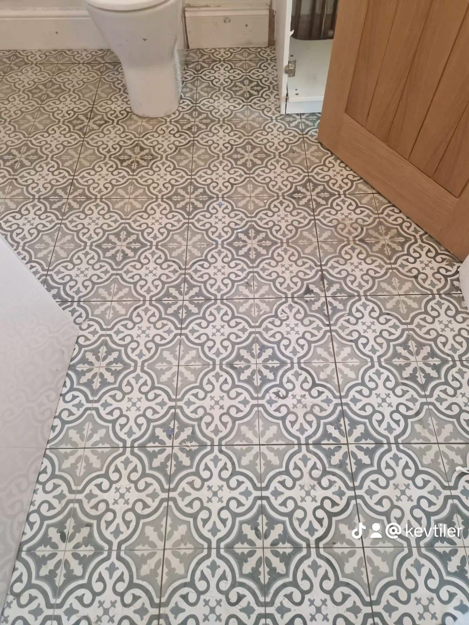 Bathroom tiling